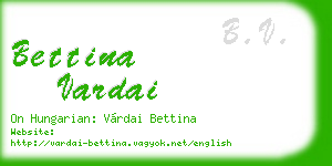 bettina vardai business card