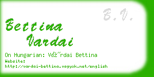 bettina vardai business card